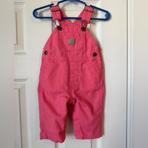 Carhartt Bright Pink Kids Overalls -